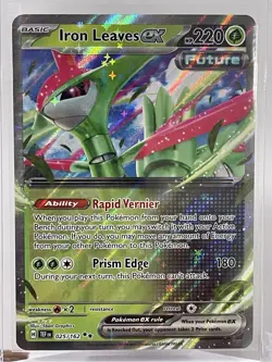 Pokemon TCG Iron Leaves ex 25/162 Temporal Forces Double Rare Pack Fresh! - Image 1
