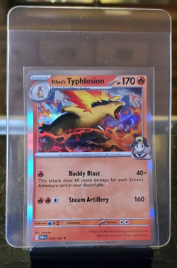 Ethan's Typhlosion 034/182 Sv10: Destined Rivals Holo Rare Pokemon TCG - Image 1