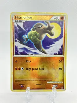 Pokemon Hitmonlee Reverse Holo Call of Legends 58/95 MP 2011 - Image 1