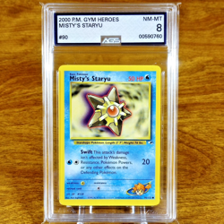 Pokemon Gym Heroes Misty's Staryu 90/132 AGS NM-MT 8 Common Regular 2000 - Image 1