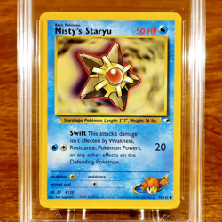 Pokemon Gym Heroes Misty's Staryu 90/132 AGS NM-MT 8 Common Regular 2000 - Image 2