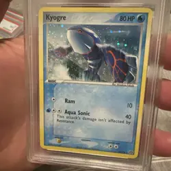 Kyogre 6/106 Holo - Pokemon EX Emerald 2005 - PSA 8 - NM-MT - Image 2