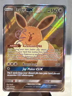Pokemon TCG Eevee GX SM233 Full Art Promo Black Star Ultra Rare Holo NM - Excell - Image 1