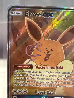 Pokemon TCG Eevee GX SM233 Full Art Promo Black Star Ultra Rare Holo NM - Excell - Image 2