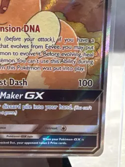 Pokemon TCG Eevee GX SM233 Full Art Promo Black Star Ultra Rare Holo NM - Excell - Image 4
