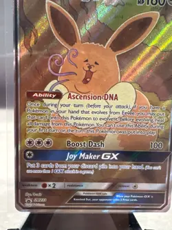 Pokemon TCG Eevee GX SM233 Full Art Promo Black Star Ultra Rare Holo NM - Excell - Image 5