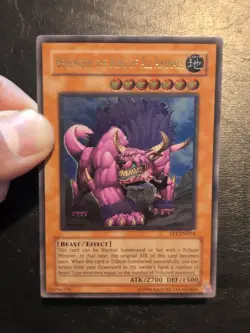 Yu-Gi-Oh! ULTIMATE RARE CARD BEHEMOTH THE KING OF ALL ANIMALS FET-EN014 NM/VLP - Image 3