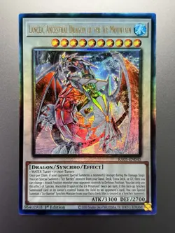 Yugioh - Lancea, Ancestral Dragon of the Ice Mountain Ultimate Rare RA05-EN045 - Image 1