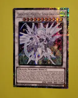 Yu-Gi-Oh Shooting Majestic Star Dragon DAMA-EN039 1st Edition Secret Rare NM - Image 1