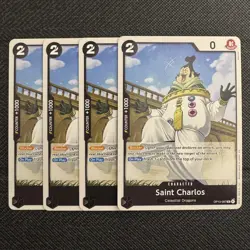 4X Saint Charlos | OP13-087 NM | UC | One Piece TCG Playset - Image 1