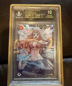 2025 One Piece Sanji Nami SR Battle Winner PRISTINE #OP10-005 BGS 10 BLACK LABEL - Image 1