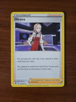 Pokemon SWSH Rebel Clash - 163/192 OLEANA, Unlimited - Image 1