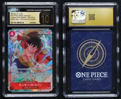 2025 One Piece Legacy of the Master OP12 Japanese Alt Art Monkey D Luffy CGC 10 - Image 3