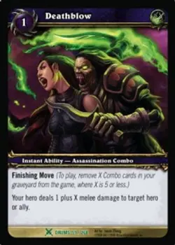 Deathblow - FOIL - Drums Of War - World of Warcraft TCG - Image 1