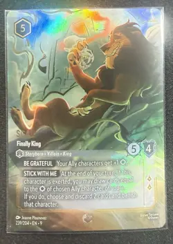 Disney Lorcana Fabled - Scar Finally King (Enchanted) 239/204 TCG - Image 1