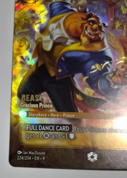 Disney Lorcana Fabled Enchanted Beast Gracious Prince English Rare - Image 3