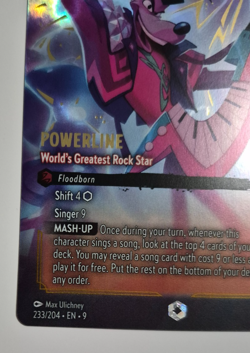 Disney Lorcana Fabled Enchanted Powerline World's Greatest R. Star English Rare - Image 4