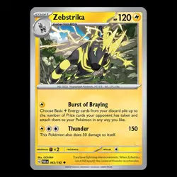 Paradox Rift - Zebstrika 063/182 - TCG Pokemon Card - Image 1