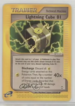 Lightning Cube 01 Pokemon e-Card Series Aquapolis #127 2002 - Image 1