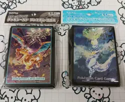 Pokemon Card Game Deck Shields Set Tera Type Charizard Mewtwo Sleeves - Image 1