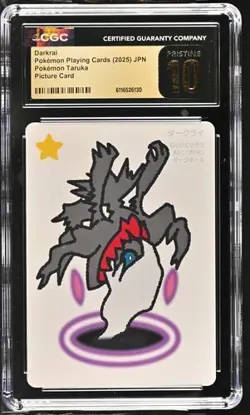 2025 POKEMON JAPANESE TARUKA DARKRAI PICTURE CARD CGC 10 PRISTINE - Image 1