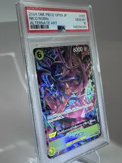 PSA 10 Nico Robin One Piece Card Game OP09 Alternate Art Foil - Image 2