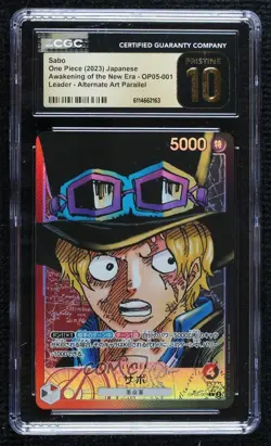 2023 One Piece Card Game: Awakening of the New Era OP05 Sabo CGC 10 Pristine - Image 1