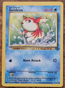 Vintage Pokemon TCG WoTC Base Set Lot - Goldeen, Seaking - 2 Cards LP - Image 2