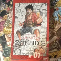 Bandai One Piece Card Game Starter Deck Straw Hat Crew ST-01 Luffy Nami 50 Cards - Image 1