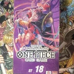 Bandai One Piece Card Game Starter Deck ST18 Monkey D. Luffy Purple 50 Cards - Image 1