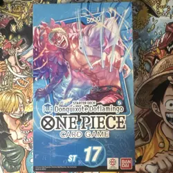 Bandai One Piece Card Game Starter Deck ST17 Donquixote Doflamingo Blue 50 Cards - Image 1