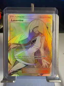 Lusamine (Full Art) Pokemon Trainer Card 110/111 Sm-Crimson Invasion Holo - Image 1