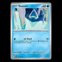 Paradox Rift - Snorunt 037/182 - TCG Pokemon Card - Image 1