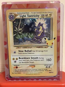 Pokemon Light Toxtricity 120 HP Stage 1 SWSH137 Promo Holo Card Sword & Shield - Image 1