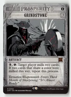 Grindstone 62 Outlaws of Thunder Junction: Breaking News Magic: The Gathering NM - Image 1