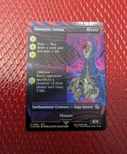 Summon: Anima Borderless (NM Foil) FIN-0364 Uncommon MTG Final Fantasy FFX FF10 - Image 1