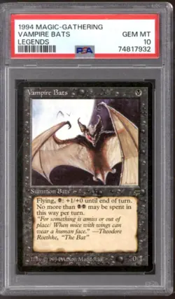 Magic MTG Legends Vampire Bats PSA 10 GEM MINT POP 20 - Image 1
