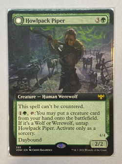 MTG - Innistrad: Crimson Vow - Howlpack Piper - Extended Art - NM - Image 1