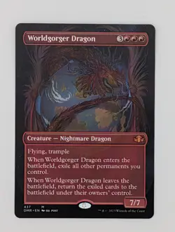 MTG - Worldgorger Dragon - DMR - M - Borderless - 437 - Image 1