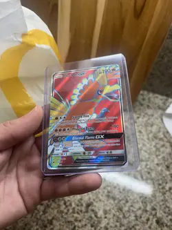 Pokemon Ho-Oh GX Ultra Rare Full Art Holo 131/147 SM-Burning Shadows Card - Image 2