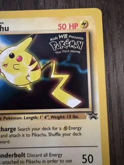 Pokemon Pikachu TCG Black Star Promo #4 the First Movie LP - Image 3