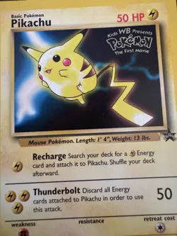 Pokemon Pikachu TCG Black Star Promo #4 the First Movie LP - Image 4