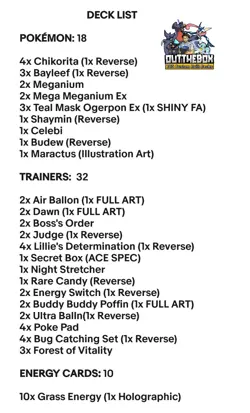 Mega Meganium & Teal Mask Ogerpon - Pokemon TCG - OutTheBoxTCG Custom Meta Decks - Image 2