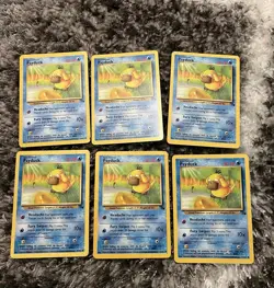 Psyduck Lot 1st Edition 53/62 Fossil Pokemon 1999 ORIGINAL OWNER Ungraded Lot 6 - Image 1
