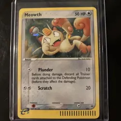 Pokemon TCG EX Collector's Tin Promos #013 Meowth Holo E-Reader Promo - Image 2
