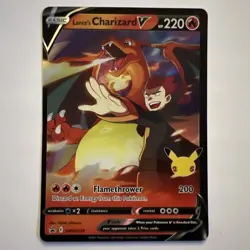 Lance's Charizard V SWSH133 Celebrations Black Star Promo Pokemon TCG NM - Image 1