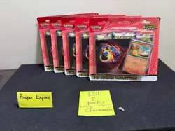 LOT OF 5-Pokemon TCG Ascended Heroes Tech Sticker Collection Charmander-NEW SEAL - Image 1