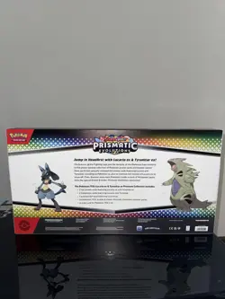 Pokemon TCG: Prismatic Evo Lucario Tyranitar Ex Premium Collection Sealed Box - Image 2