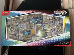 Pokemon TCG: Prismatic Evo Lucario Tyranitar Ex Premium Collection Sealed Box - Image 5
