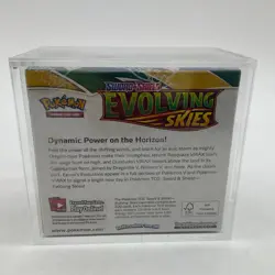 Pokemon TCG Sword & Shield Evolving Skies Booster Box SEALED w/Acrylic - Image 2